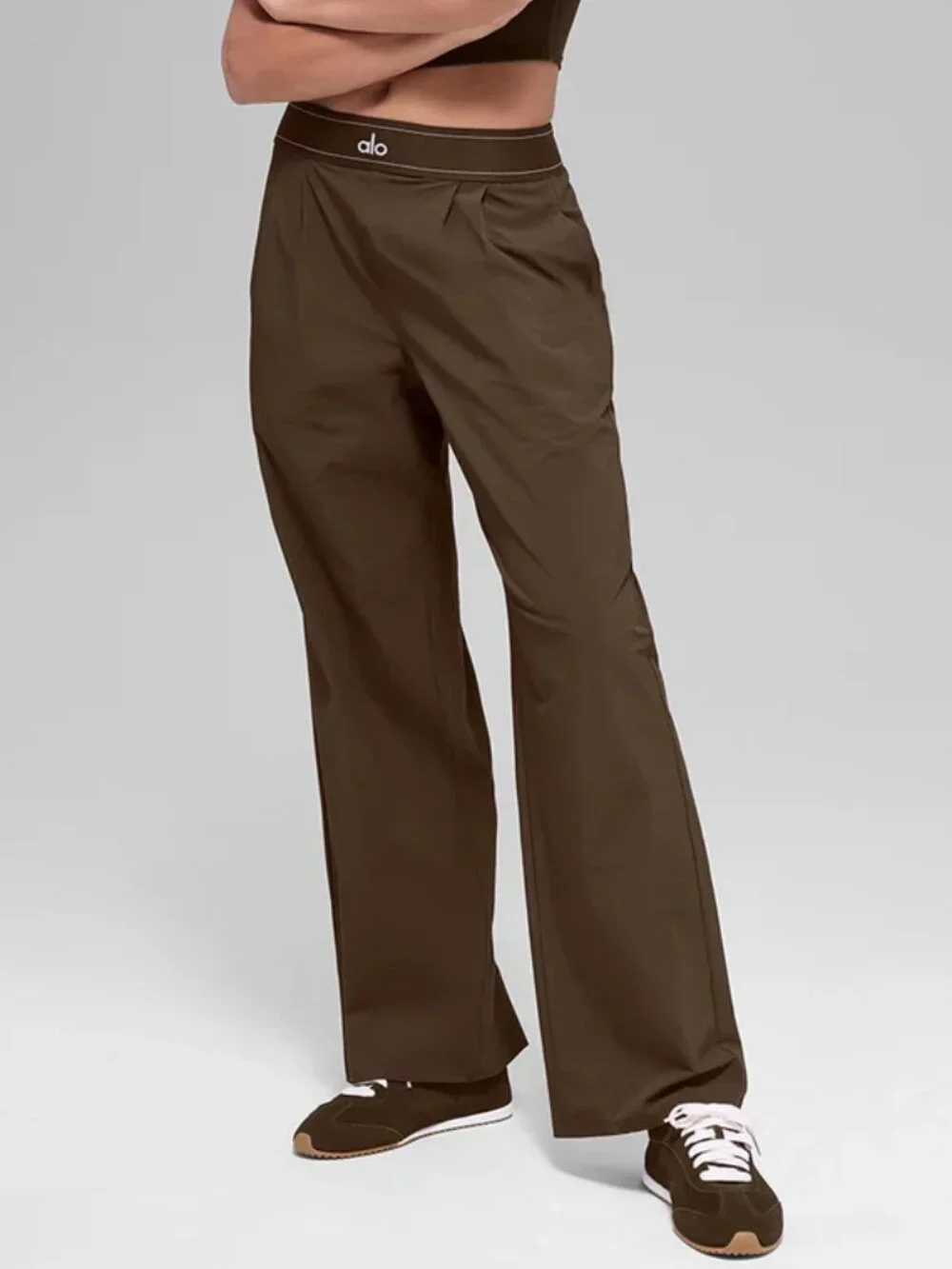 🤎ALO Yoga Espresso Suit Up Trouser NWT🏷️Regular 30